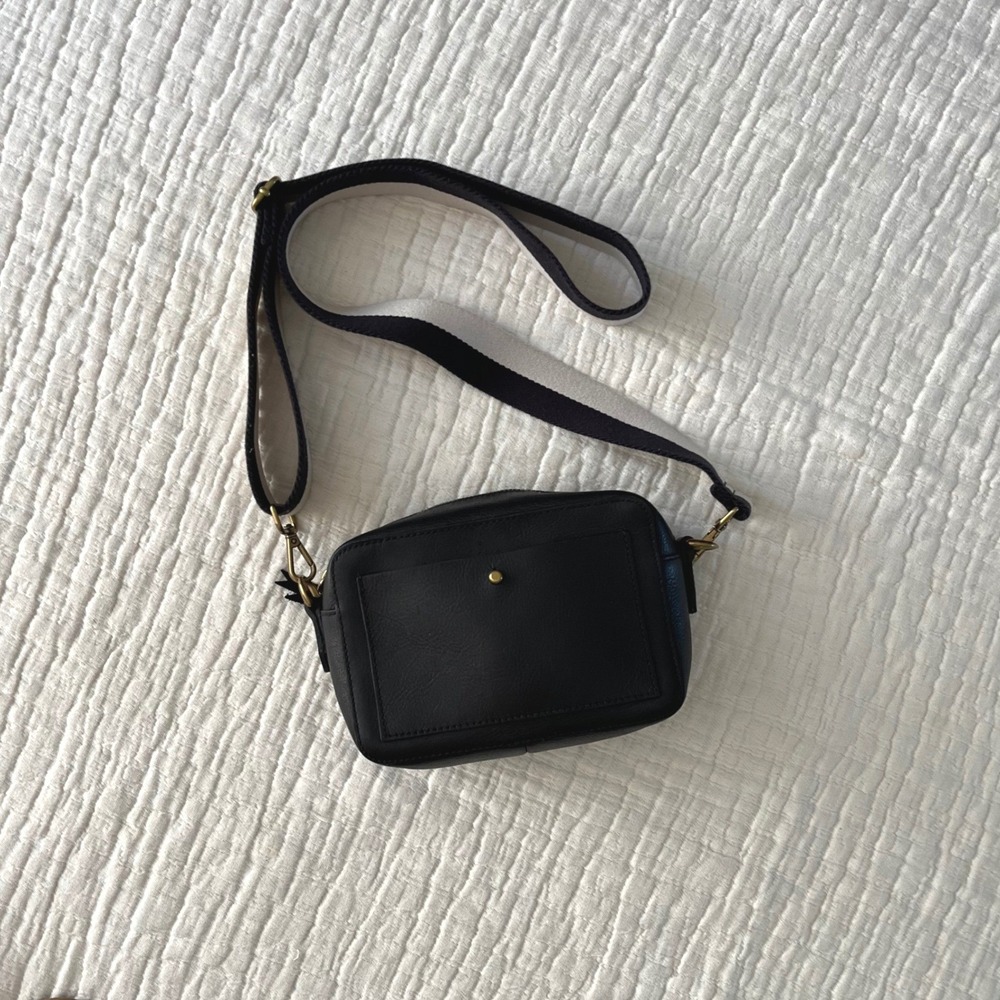 Madewell Transport Camera Crossbody Leather Bag Black - Picture 2 of 10